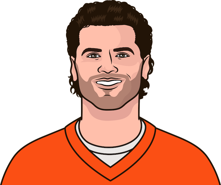 Illustration of Jarrett Stidham wearing the Denver Broncos uniform